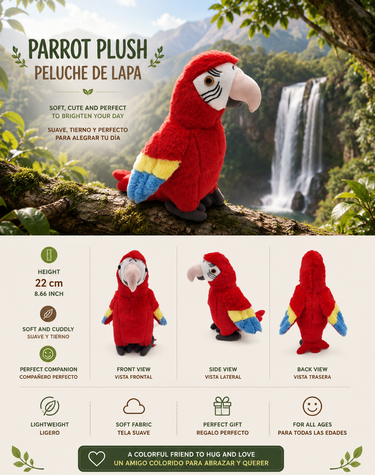 Peluche Lapa Roja