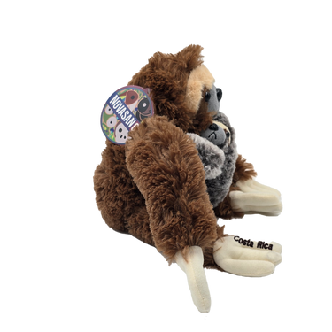 Sloth plush with baby